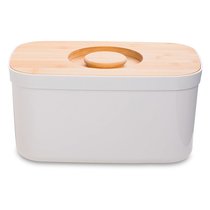 Хлебница с разделочной доской из бамбука Joseph Joseph 18x37x22см, белая - Joseph Joseph