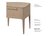 Тумба прикроватная Type oak 2 ящика ширина 50 см (натуральный дуб) - Ellipse