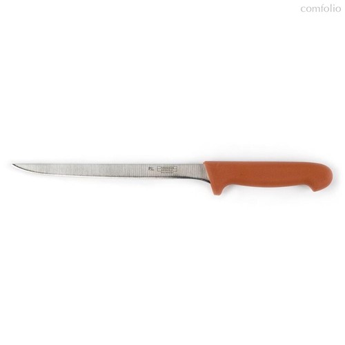 Нож PRO-Line филейный, коричневая ручка, 20 см - P.L. Proff Cuisine