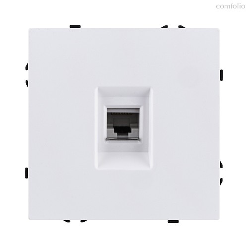 Розетка Ethernet RJ45 Cat.6, белый глянцевый Kollinger Eclipse EC-017WG - Kollinger