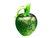 Фигурка Зеленое яблоко 9,5х14,5 см - Art Glass