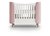 Кроватка KIDI Soft mini cпальное место 60*120 см антивандальная ткань (розовый) - Ellipse