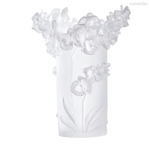 Ваза настольная Decor de table Орхидея 30 см, хрустальное тесто, белая, п/к - Decor De Table
