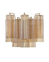 Настенный светильник Толбот со стеклом янтарного цвета