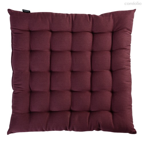 Подушка на стул бордового цвета из коллекции Wild, 40х40 см - Tkano