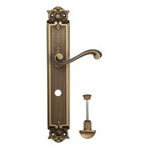 Дверная ручка Venezia Vivaldi WC-2 на планке PL97 матовая бронза - Venezia Collezione