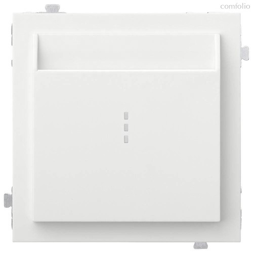 Лицевая панель для карточного выключателя 35731 MW, белый сатин - Rikett