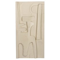 Панно декоративное Наскальные рисунки (D), цвет Молочный