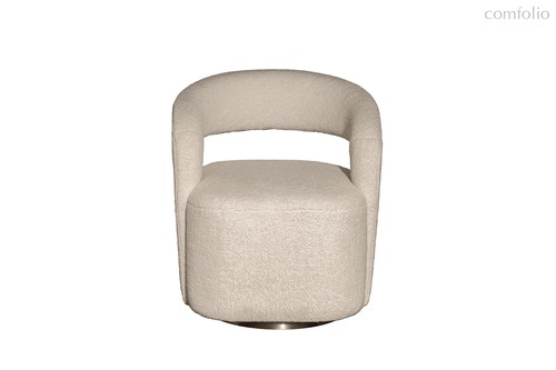 Кресло поворотное Тедди (Teddy) белое 65x70x75см - Garda Decor