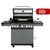 Газовый гриль 6+1 горелка, цвет черный - Start Grill