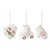 Набор ёлочных украшений с подсветкой Classy ornaments из коллекции New Year Essential, 3 шт. - Tkano