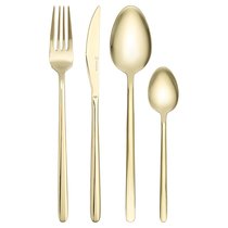 Набор столовых приборов Pure, золотистые глянцевые, 24 пред. - Liberty Jones