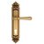 Дверная ручка Venezia Callisto CYL на планке PL96 французское золото + коричневый - Venezia Collezione