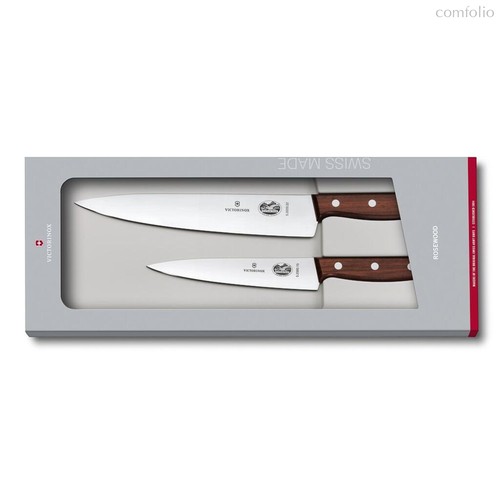 Набор универсальных ножей Victorinox 15/22 см, деревянная ручка, ручка розовое дерево - Victorinox