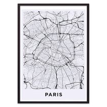 Карта Париж, 40x60 см - Dom Korleone