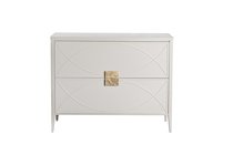 Комод бежевый 2 ящика 100x80x40см - Garda Decor