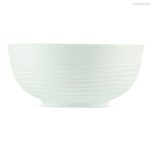 Салатник порционный Decor de table Волна 15 см, рельеф, фарфор, мятный - Decor De Table