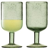 Набор бокалов для вина Flowi, 410 мл, зеленые, 2 шт. - Liberty Jones