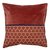 Чехол на подушку из хлопкового бархата с геометрическим принтом терракотового цвета из коллекции Ethnic, 45х45 см - Tkano