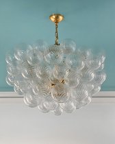 Большая стеклянная люстра Алисия [L], цвет золотой - Louvre Home