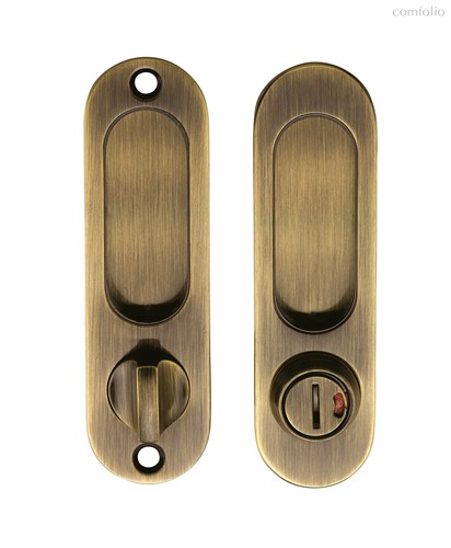 Ручка для раздвижной двери с механизмом A-K01/02-V2AB, с заверткой, цвет бронза - Archie