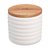Банка для хранения Décor de table Home 350 мл, керамика, дерево, белая - Decor De Table