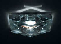 Donolux Светильник встраиваемый декоративный хрустальный, хром L 110 W 90 H 85 мм, галог. лампа MR16 - Donolux