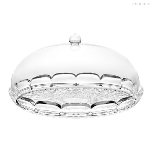 Блюдо сервировочное с крышкой Vanity, ?30 см, прозрачное - Guzzini