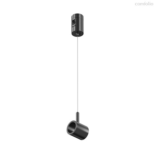 Коннектор с тросовым подвесом Тау / Tau в шинопровод Flarity черный - Maytoni