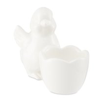 Подставка для яйца Decor de table Цыпленок 11,5х9 см, керамика, белая