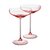Набор бокалов для коктейля Klimchi Тени 160 мл, 2 шт, богемское стекло, розовый - Klimchi