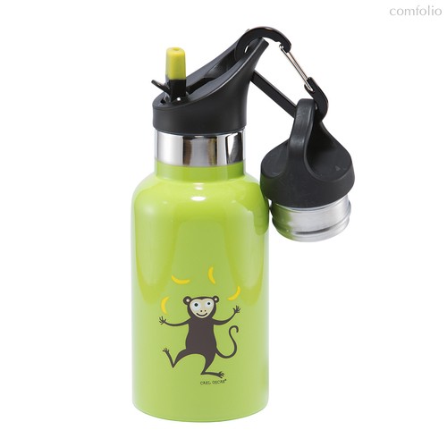 Детская термос-фляга TEMPflask™ Monkey 0.35л лайм, цвет лайм - Carl Oscar