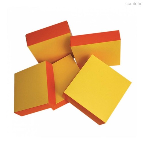 Коробка для кондитерских изделий 16*16*8 см, оранжевый-жёлтый, картон, Garcia de Pou - Garcia De Pou