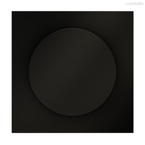 Накладка для светорегулятора поворотно-нажимного, S70 черный матовый - Voltum