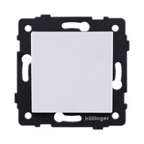 Выключатель 1-клавишный проходной 10А/250В, белый Kollinger REA-S-003WH для Aspekt, Eleganz, Reflex - Kollinger