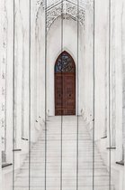 Белая лестница 60х90 см, 60x90 см - Dom Korleone