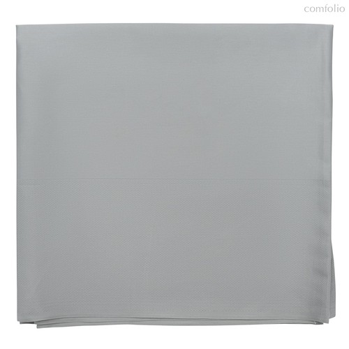 Скатерть классическая серого цвета из хлопка из коллекции Essential, 180х180 см - Tkano