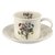 Чашка чайная с блюдцем Portmeirion "Ботанический сад. Рельеф. Душистый горошек" 260мл - Portmeirion