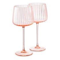 Набор бокалов для красного вина Anna Von Lipa Пульсация 280 мл, 2 шт, стекло хрустальное, розовый - Anna Von Lipa