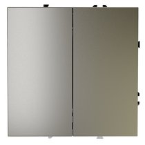 Перекрестный переключатель встраиваемый VOLTUM S70 двухклавишный 10А, шелк - Voltum