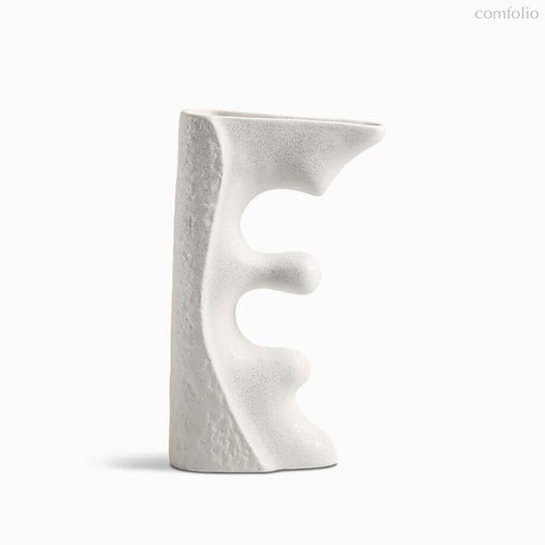 Ваза Streamline Cross concave, цвет белый - Cosmo