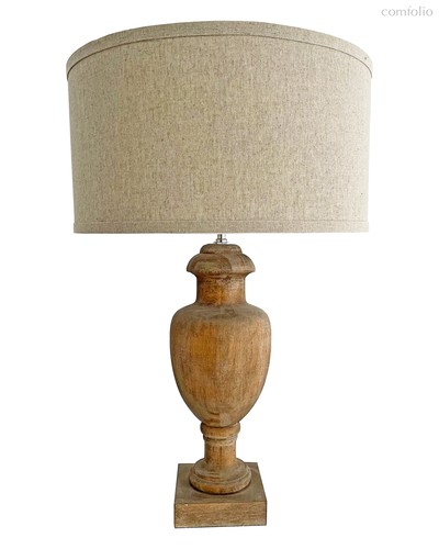 Рустикальная настольная лампа Кенсингтон, цвет коричневый - Louvre Home