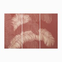 Набор панно Under the canopy II 120х180, цвет красный - Cosmo