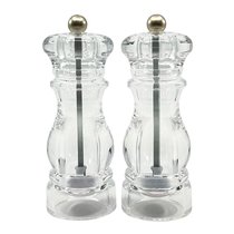 Мельница для перца и соли набор 2 предмета h16,5 см d 6,1 см акрил Соль+Перец P.L. Proff Cuisine - P.L. Proff Cuisine