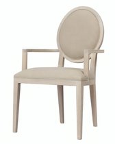 Белый стул с подлокотниками Бенуа - Louvre Home