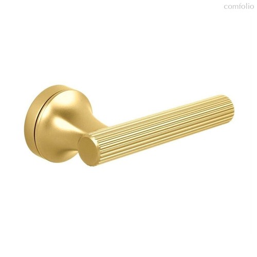 Дверная ручка KNURLINGS OXO STRIPED, в полоску МР35 матовое золото - Cebi