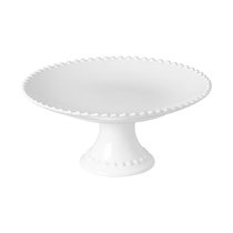 Блюдо на ножке Pearl White PEP286-WHI(PEP286-02202F)