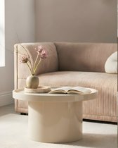 Белый приставной столик Чирелла - Ø 70