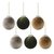 Набор ёлочных украшений Velvet Christmas из коллекции New Year Essential, 6 шт. - Tkano