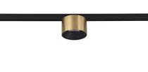 LED, NOLA, 5Вт, D60xH37 мм, 350Лм, DC 24В, Ra>90, 36°, 4000К, IP20, корпус латунь, кольцо черное, коннектор черный, св-к для Slim Line Mini - Donolux